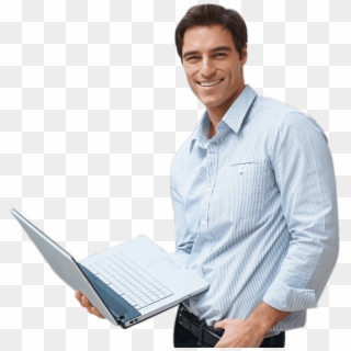 Office Man Laptop - Service, HD Png Download