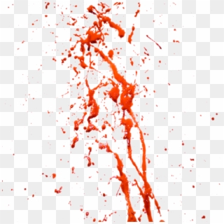 Splashed Flow Blood Free Png Download - Blood Splatter Clipart Transparent, Png Download