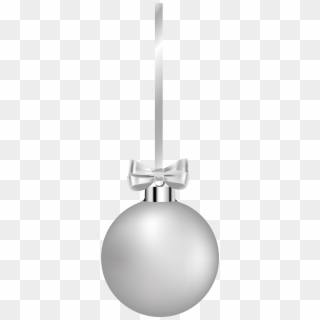 View Full Size - White Christmas Ball Png, Transparent Png