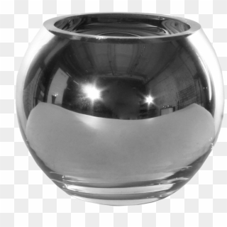 Vase Ball Silver - Vase, HD Png Download