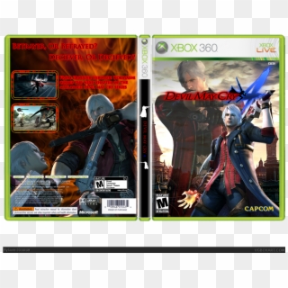 Devil May Cry 4 Box Cover - Devil May Cry 4 Xbox 360 Cover, HD Png Download