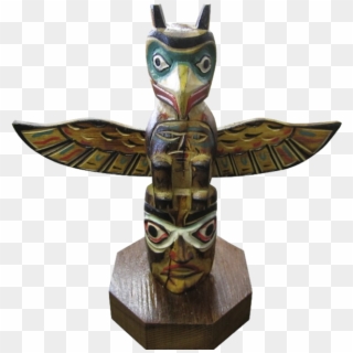 Eagle Mask Totem Pole - Totem Pole, HD Png Download
