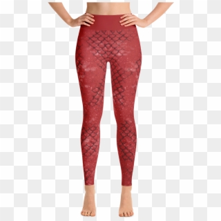 Faded Red Mermaid Yoga Leggings - Morrigan Leggings, HD Png Download