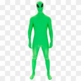 Green Alien Morphsuit - Guy In Alien Costume, HD Png Download