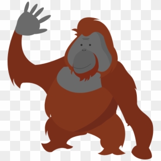 Orangutan Facts - - Cartoon Orangutan Png, Transparent Png