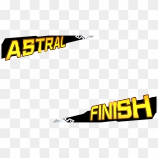 Abtral Finish Yellow Text Font Logo - Blazblue Astral Finish Png, Transparent Png
