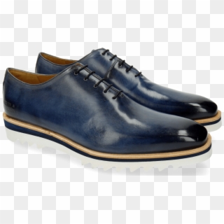 Jeff 26 Moroccan Blue Washed Finish Oxford Shoes - Suede, HD Png Download