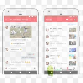Mobile Youtube, HD Png Download