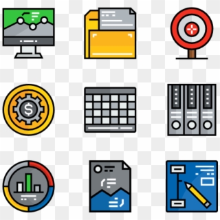 Business Icons Free And - Circle, HD Png Download
