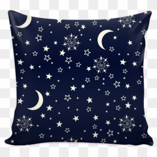 Sun Moon Stars Blue Galaxy Throw Pillow Case - Pillow, HD Png Download