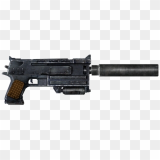 Pistol Transparent Suppressed - 10mm Fallout, HD Png Download
