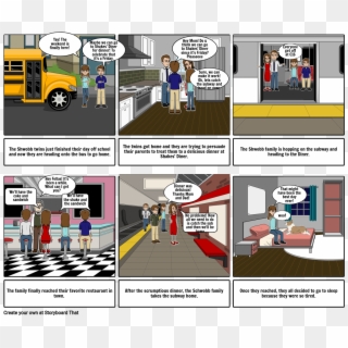 Verb Comic Strip -ria - Cartoon, HD Png Download