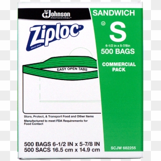 Ziploc® Brand Sandwich & Snack Bags - Paper, HD Png Download