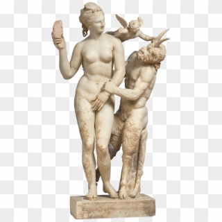 Marble Group Of Aphrodite, Pan And Eros, From Delos, - National Archaeological Museum, HD Png Download