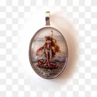 Aphrodite Solitaire Silver Pendant 25 X 18mm - Greek Mythology Aphrodite, HD Png Download