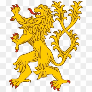 Heraldic Lion - Lion Coat Of Arms Png, Transparent Png
