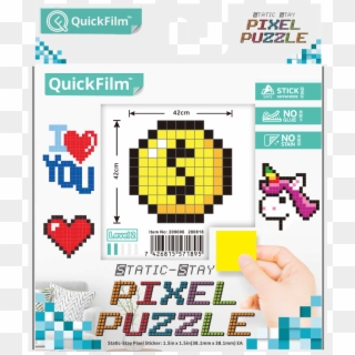 Quickfilm™ Static-stay Pixel Puzzle Coin - Jigsaw Puzzle, HD Png Download