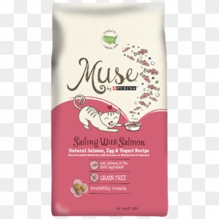 Muse Salmon Grain Free Dry Cat Food - Muse Cat Food, HD Png Download