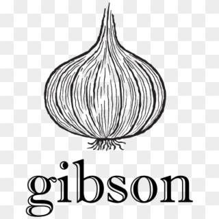 Gibson Logo B&w Vertical For Light Background 01 Format=1500w - Yellow Onion, HD Png Download