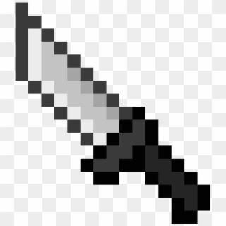 Knife Suggestion - Minecraft Knife Pixel Art, HD Png Download