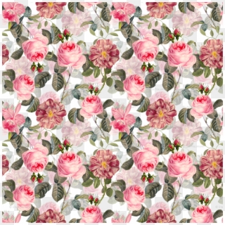 Vintage Pattern Png , Png Download - Garden Roses, Transparent Png