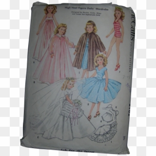 Mccall's Vintage High Heel Fashion Doll Pattern - Vintage Doll Dresses, HD Png Download