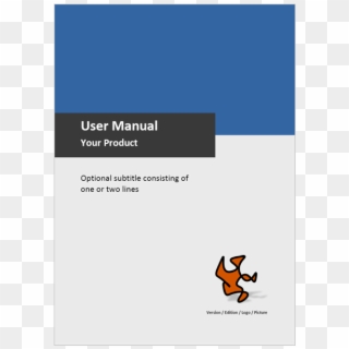 Microsoft Word Cover Page - Professional User Manual Template, HD Png Download