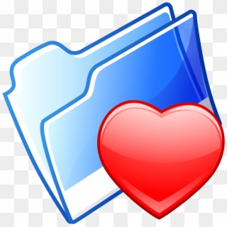Crystal128 Folder Favorite - Heart, HD Png Download