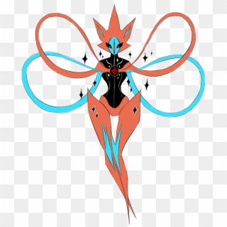 “ “ A Strange Deoxys That Was A Result Of A Space Virus - Illustration, HD Png Download
