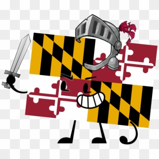Maryland Flag Png - State Flag Of Maryland, Transparent Png