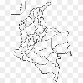From Wikipedia, The Free Encyclopedia - Colombia Blank Map, HD Png Download
