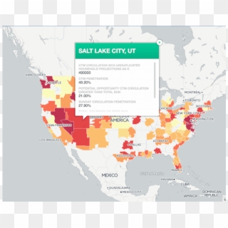 Us Heat Map Visualization Was Designed For The Mam - Atlas, HD Png Download