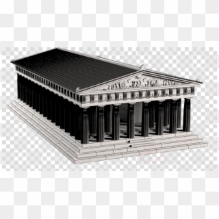 Landmark Clipart Parthenon Building 3d Modeling , Png - Hello My Name Is Clipart, Transparent Png