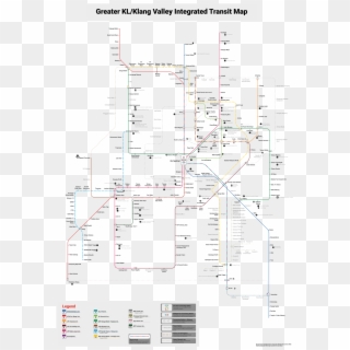 Klang Valley Integrated Rail Transit Map, HD Png Download