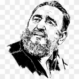 Fidel Castro Black And White, HD Png Download