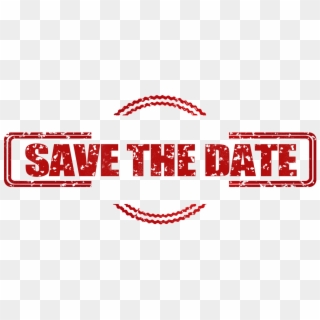 Save The Date Png Red, Transparent Png
