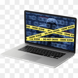 Hacked Notebook Cyber Crime Cyber Security - Laptop, HD Png Download