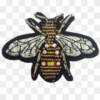 Bee Patches For Clothing Custom Embroidered Patch Applique - Bee Patch Png, Transparent Png