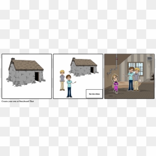 Casa Casa Chicas Reñir - Cartoon, HD Png Download