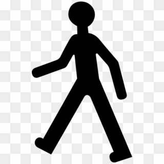 Silhouette French Pedestrian Computer Icons Drawing - Pedestrian Silhouette, HD Png Download