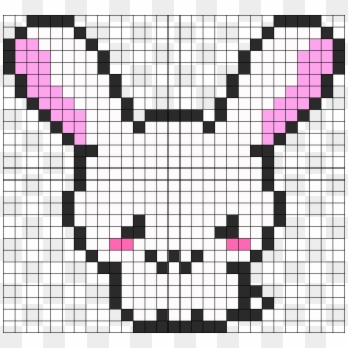Kawaii Bunny Perler Bead Pattern / Bead Sprite - Kawaii Bunny Perler Beads, HD Png Download