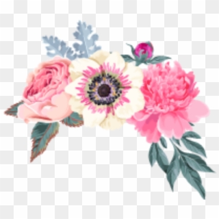 Ftestickers Flowers Watercolor Yellow Blue - Blue And Pink Flowers Png, Transparent Png