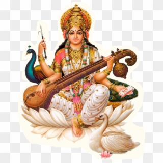 Goddess Sarasvati, HD Png Download