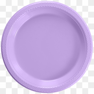 50 Lavender Plastic Plates , 50 Light Blue Plastic - Plate, HD Png Download