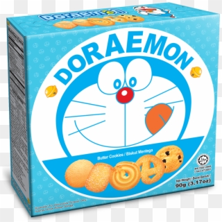 90g Doraemon Butter Cookies - Circle, HD Png Download