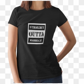 Straight Outta Marriage Divorce Design - December Birthday Queen Shirt, HD Png Download