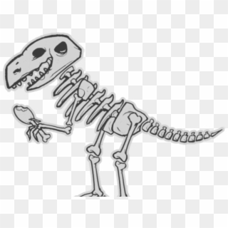Bone Free On Dumielauxepices Net Dino - Cartoon Dino Skeleton Png, Transparent Png