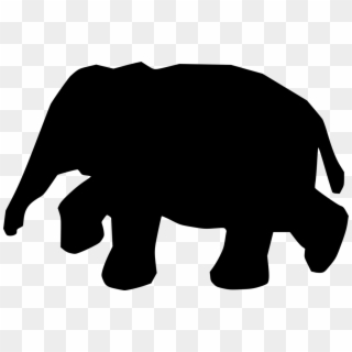 Indian Elephant Computer Icons African Elephant Black - Indian Elephant, HD Png Download