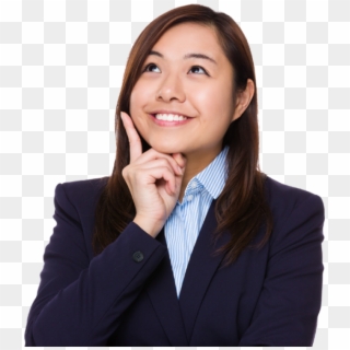 Thinking Woman Png Free Download - Business Woman Thinking Png, Transparent Png