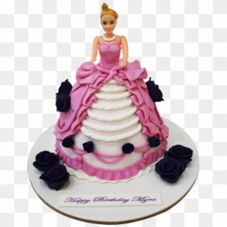 Pink Barbie Doll Cake - Cake Decorating, HD Png Download